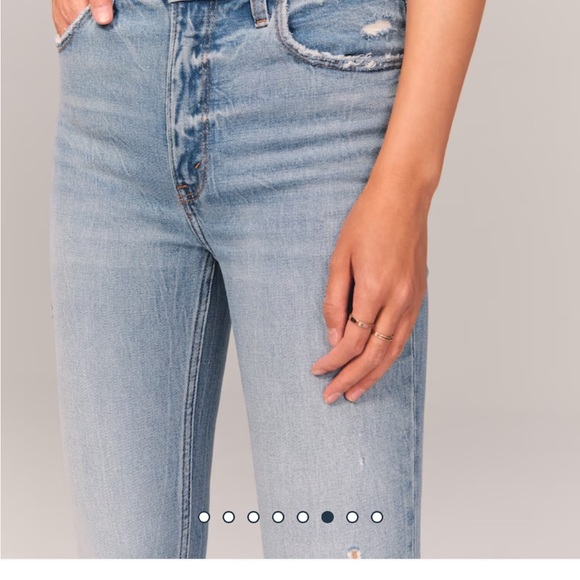 NWT Abercrombie & Fitch High Rise Skinny Jean, 36R - Picture 9 of 10